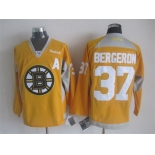Boston Bruins #37 Patrice Bergeron 2014 Training Yellow Jersey