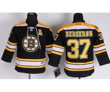 Boston Bruins #37 Patrice Bergeron Black Kids Jersey