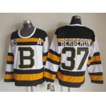 Boston Bruins #37 Patrice Bergeron White 75TH Throwback CCM Jersey