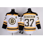 Boston Bruins #37 Patrice Bergeron White Jersey