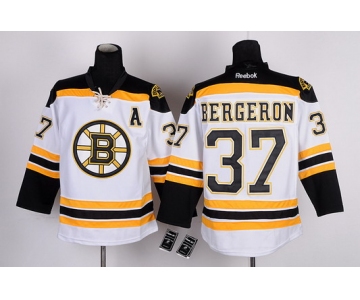Boston Bruins #37 Patrice Bergeron White Jersey