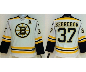 Boston Bruins #37 Patrice Bergeron White Kids Jersey