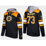 Adidas Boston Bruins 73 Charlie Mcavoy Name And Number Black Hoodie