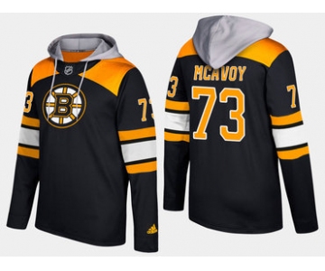 Adidas Boston Bruins 73 Charlie Mcavoy Name And Number Black Hoodie