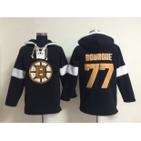 2014 Old Time Hockey Boston Bruins #77 Ray Bourque Black Hoodie