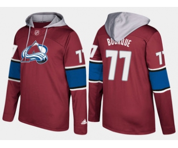 Adidas Colorado Avalanche 77 Ray Bourque Retired Burgundy Name And Number Hoodie