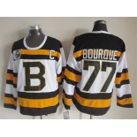 Boston Bruins #77 Ray Bourque White 75TH Throwback CCM Jersey