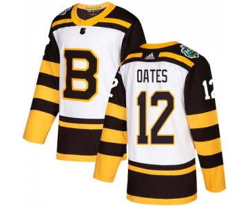 Adidas Bruins #12 Adam Oates White Authentic 2019 Winter Classic Stitched NHL Jersey