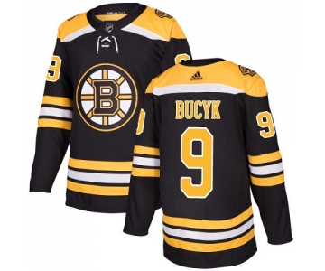Adidas Bruins #9 Johnny Bucyk Black Home Authentic Stitched NHL Jersey