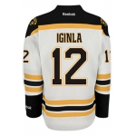 Boston Bruins #12 Jarome Iginla White Jersey