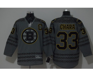 Boston Bruins #33 Zdeno Chara Charcoal Gray Jersey