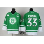 Boston Bruins #33 Zdeno Chara St. Patrick's Day Green Jersey