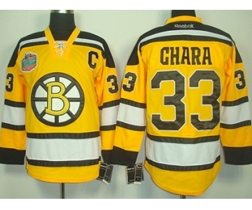 Boston Bruins #33 Zdeno Chara Yellow Jersey