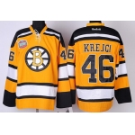 Boston Bruins #46 David Krejci Yellow Jersey