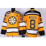 Boston Bruins #8 Cam Neely Yellow Jersey