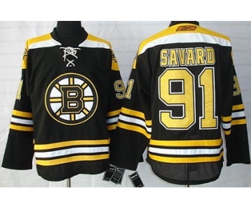 Boston Bruins #91 Marc Savard Black Jersey
