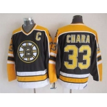 Men's Boston Bruins #33 Zdeno Chara 1996-97 Black CCM Vintage Throwback Jersey