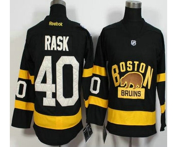 Men's Boston Bruins #40 Tuukka Rask Reebok Black 2016 Winter Classic Premier Jersey