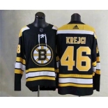 Men's Boston Bruins #46 David Krejci Black 2017-2018 adidas Hockey Stitched NHL Jersey