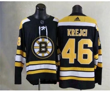 Men's Boston Bruins #46 David Krejci Black 2017-2018 adidas Hockey Stitched NHL Jersey