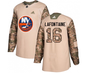 Adidas Islanders #16 Pat LaFontaine Camo Authentic 2017 Veterans Day Stitched NHL Jersey