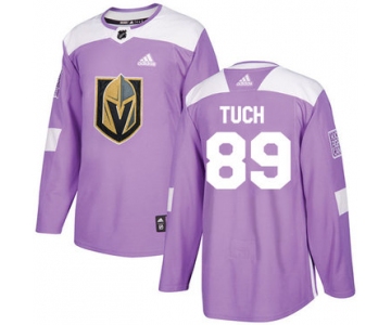 Adidas Golden Knights #89 Alex Tuch Purple Authentic Fights Cancer Stitched NHL Jersey
