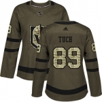 Adidas Vegas Golden Golden Knights #89 Alex Tuch Green Salute to Service Women's Stitched NHL Jersey