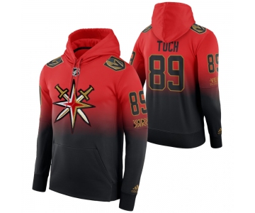 Vegas Golden Knights #89 Alex Tuch Adidas Reverse Retro Pullover Hoodie Red Black