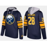 Adidas Buffalo Sabres 28 Zemgus Girgensons Name And Number Blue Hoodie
