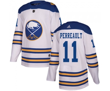 Adidas Sabres #11 Gilbert Perreault White Authentic 2018 Winter Classic Stitched NHL Jersey