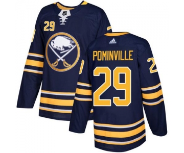 Adidas Sabres #29 Jason Pominville Navy Blue Home Authentic Stitched NHL Jersey