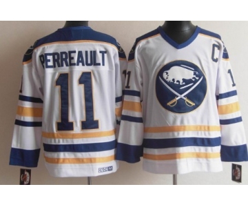 Buffalo Sabres #11 Gilbert Perreault White Throwback CCM Jersey