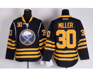 Buffalo Sabres #30 Ryan Miller Navy Blue Jersey