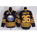 Buffalo Sabres #36 Patrick Kaleta Navy Blue Jersey