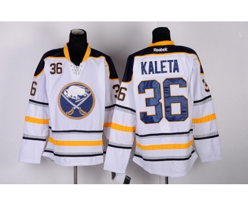 Buffalo Sabres #36 Patrick Kaleta White Jersey