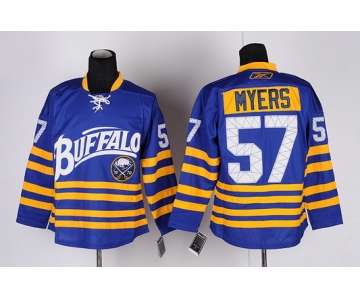 Buffalo Sabres #57 Tyler Myers Blue Third Jersey