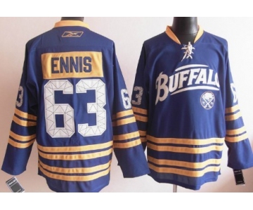 Buffalo Sabres #63 Tyler Ennis Blue Third Jersey