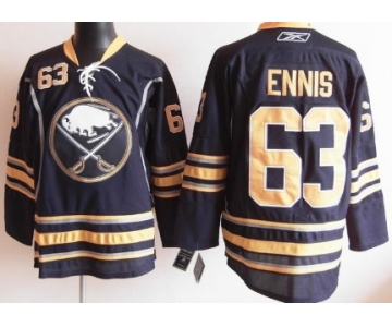 Buffalo Sabres #63 Tyler Ennis Navy Blue Jersey
