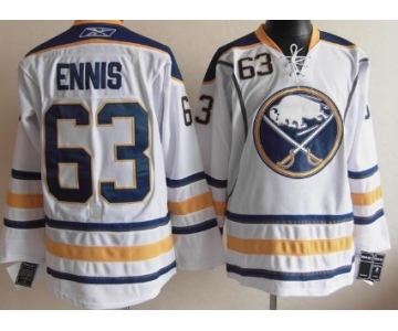 Buffalo Sabres #63 Tyler Ennis White Jersey