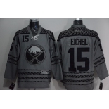 Men's Buffalo Sabres #15 Jack Eichel Charcoal Gray NHL Reebok Jersey