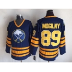 Men's Buffalo Sabres #89 Alexander Mogilny 1983-84 Navy Blue CCM Vintage Throwback Jersey