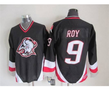 Men's Buffalo Sabres #9 Derek Roy 1996-97 Black CCM Vintage Throwback Jersey