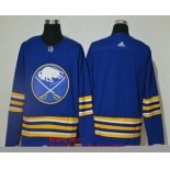 Men's Buffalo Sabres Blank Blue Adidas 2020-21 Alternate Authentic Player NHL Jersey