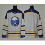 Men's Buffalo Sabres Blank White Adidas 2020-21 Alternate Authentic Player NHL Jersey