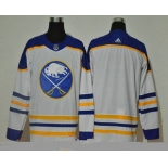 Men's Buffalo Sabres Blank White Adidas 2020-21 Alternate Authentic Player NHL Jersey