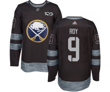 Sabres #9 Derek Roy Black 1917-2017 100th Anniversary Stitched NHL Jersey