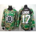 Boston Bruins #17 Milan Lucic 2014 Camo Jersey