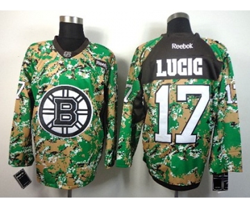Boston Bruins #17 Milan Lucic 2014 Camo Jersey