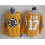 Boston Bruins #17 Milan Lucic 2014 Training Yellow Jersey