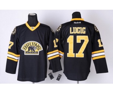 Boston Bruins #17 Milan Lucic Black Third Jersey